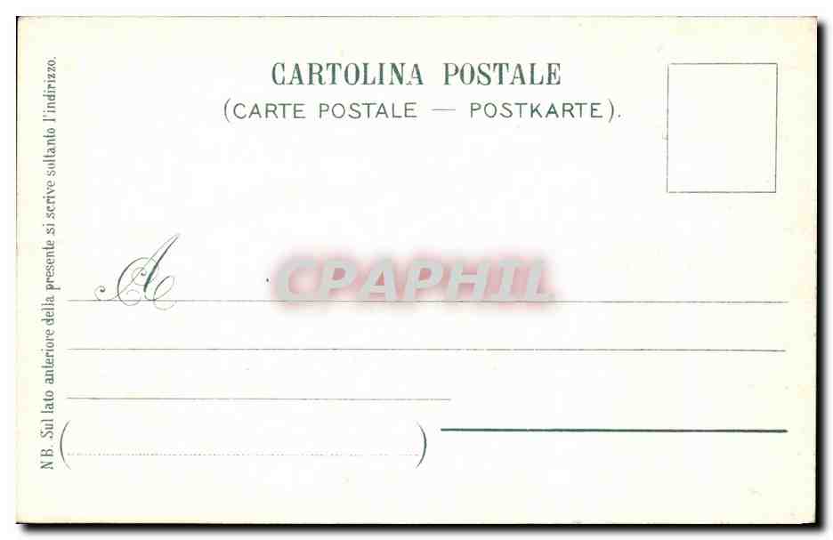 CPA Isola Bella Grotta del giardino Centrale  — Rückseite