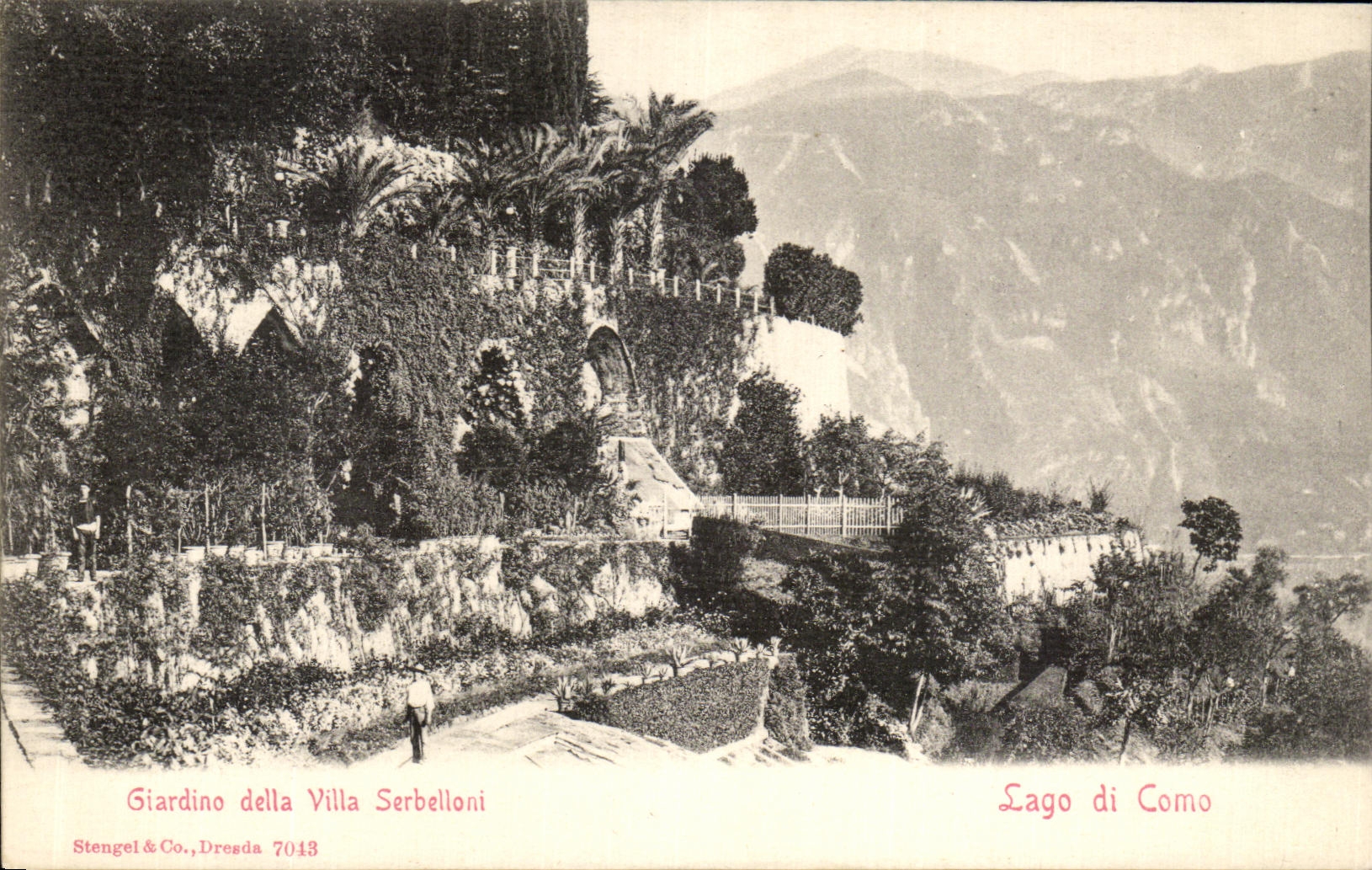 CPA Giardino Della Villa Serbelloni Lago Di Como 