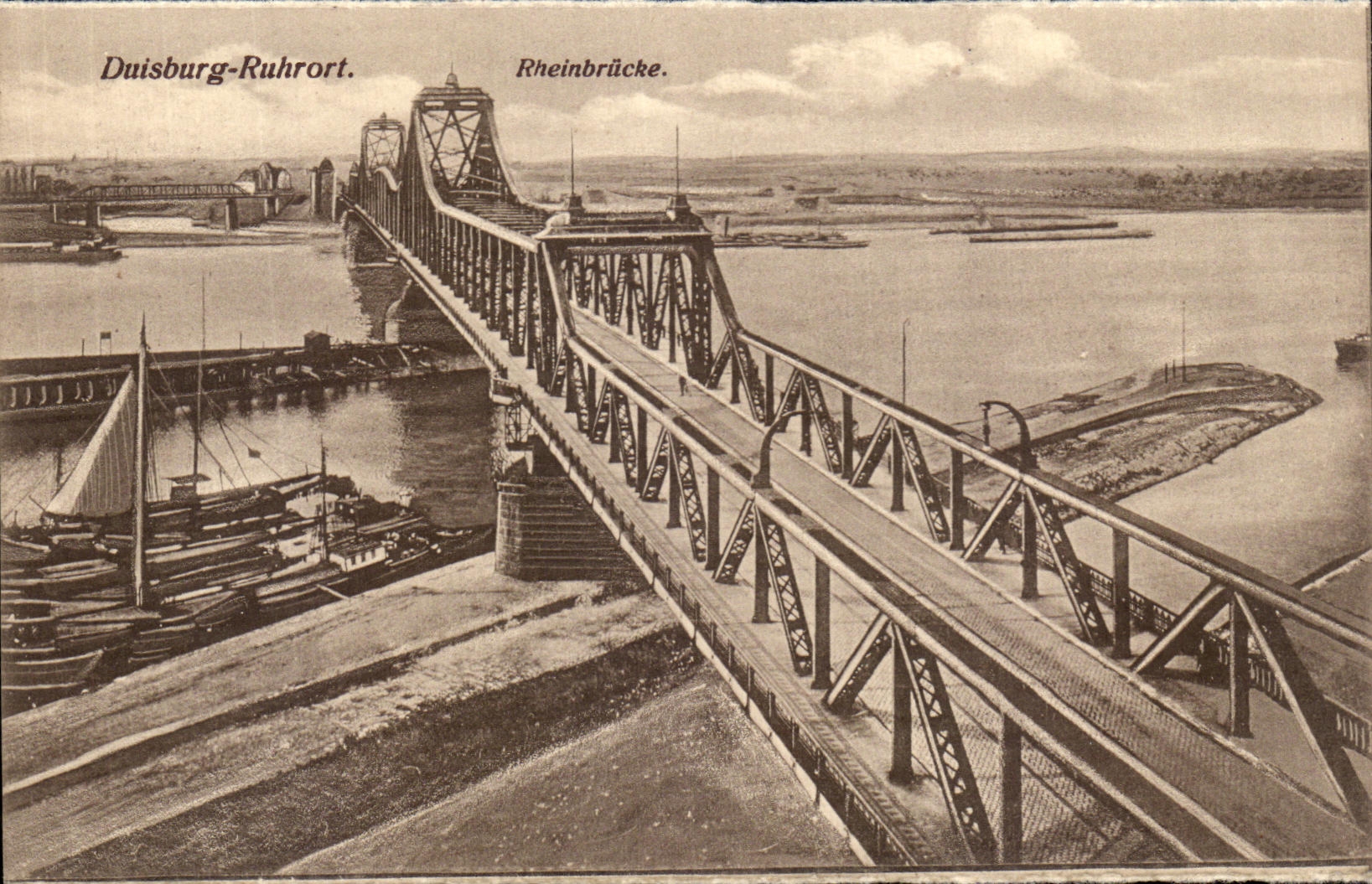 CPA Duisburg Ruhrot Rheinbrucke