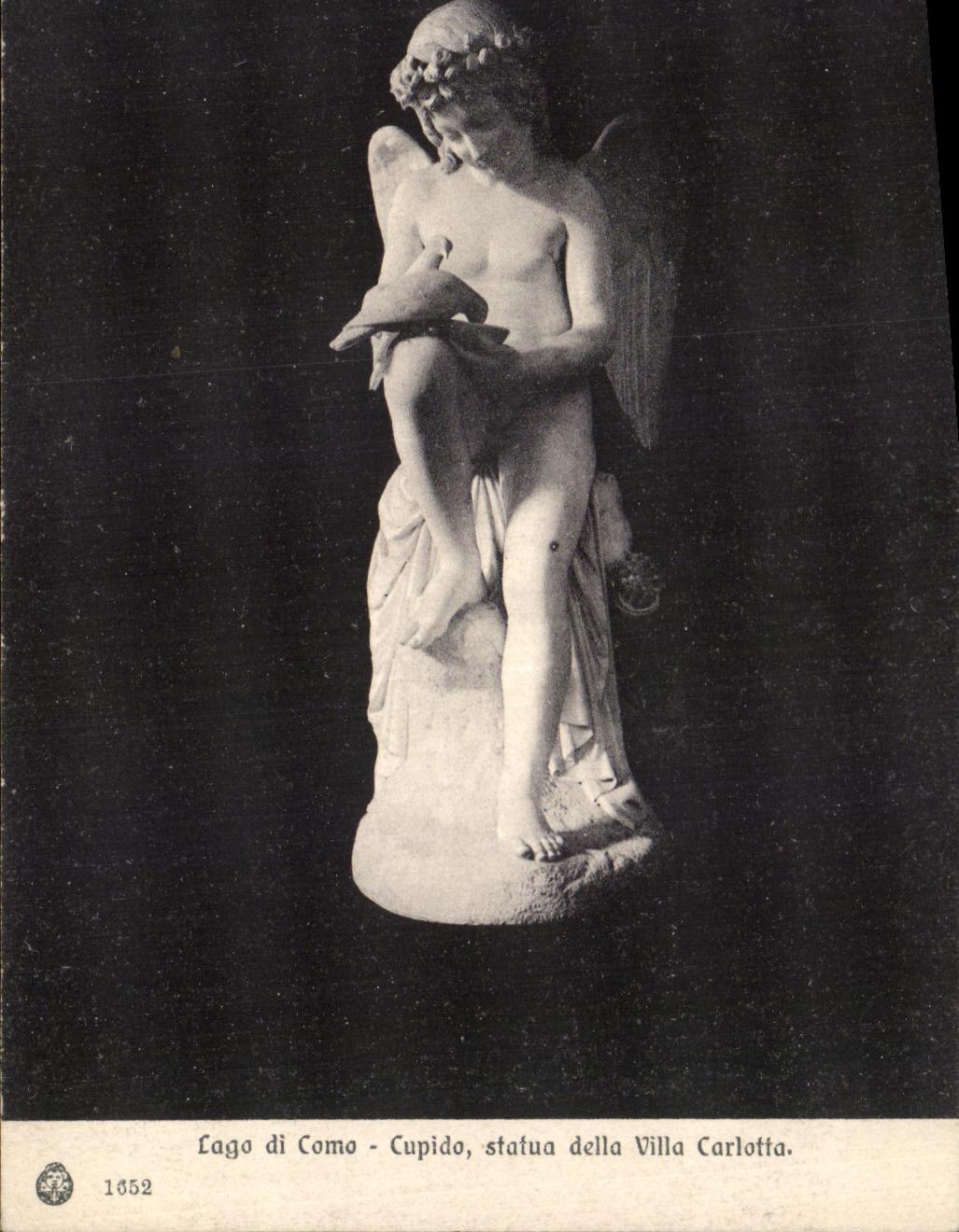 CPA Lago Di Como Cupido Statua della Villa Carlotta