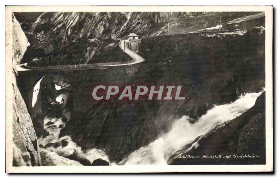 CPA Schollenen Reussfall And Tenfelsbrushe