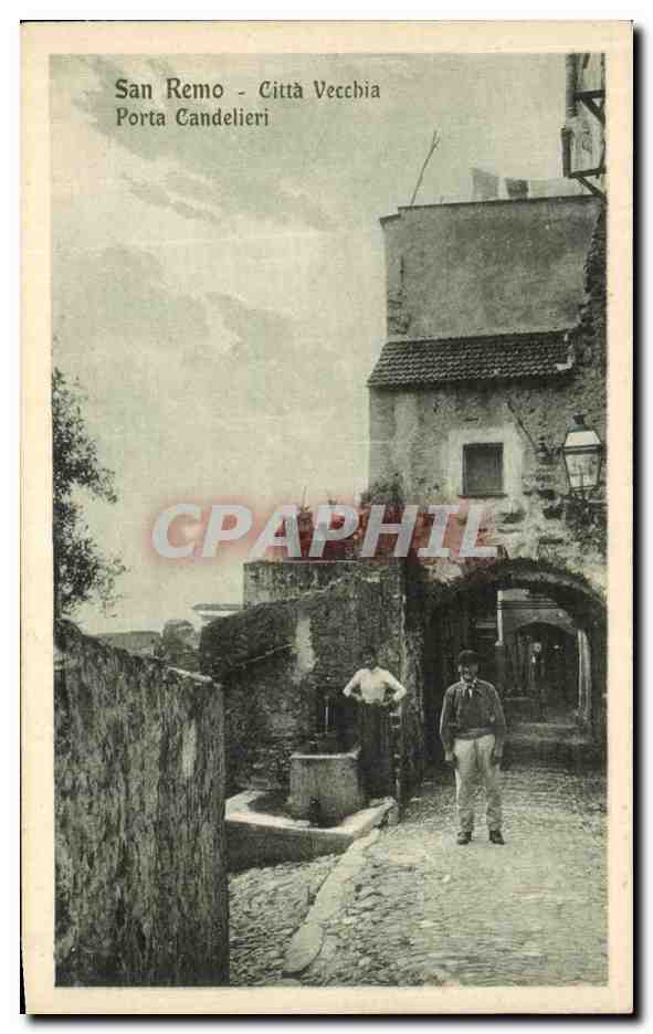 CPA San Remo Citta Vecchia Porta Candelieri 
