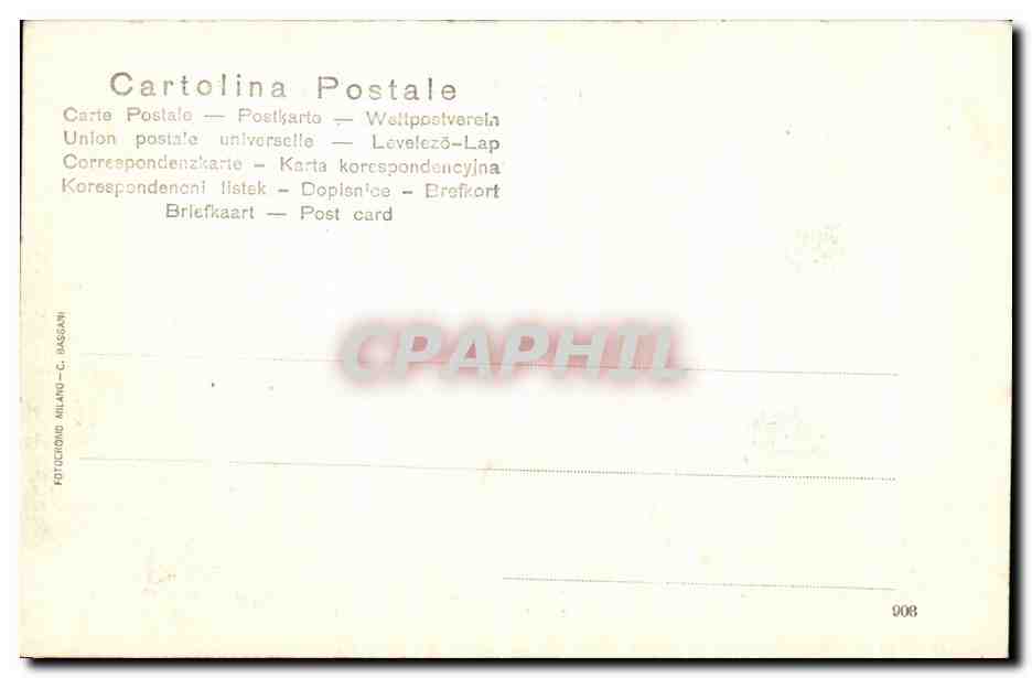 CPA Milano Arco Della Galleria E Mon A Vitt Em  — Verso