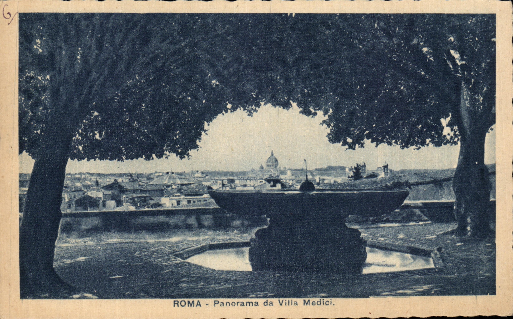 CPA Roma Panorama Da Villa Medici 