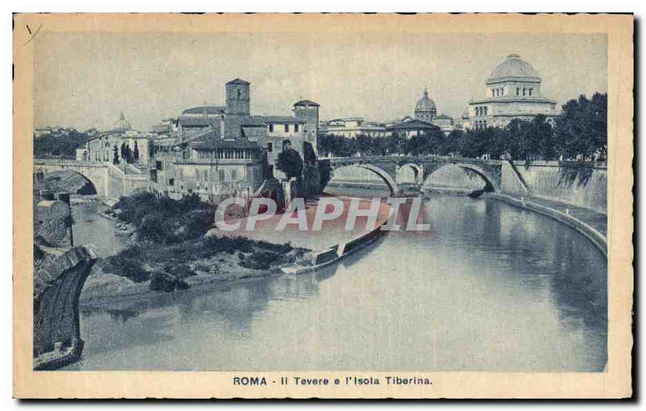 CPA Roma Il Tevere E L Isola Tiberina