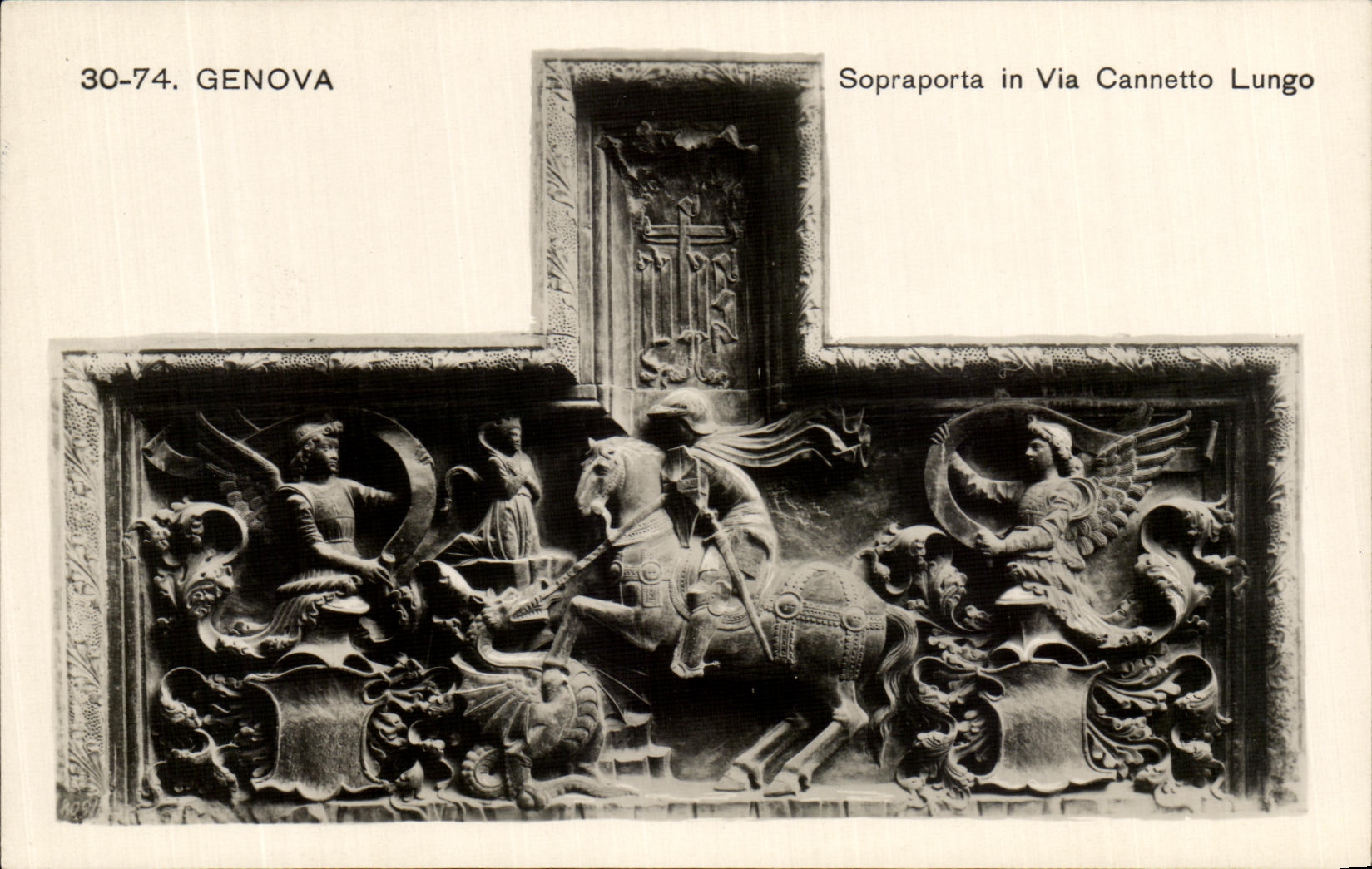 CPA Genova Sopraporta In Via Cannetto Lungo 
