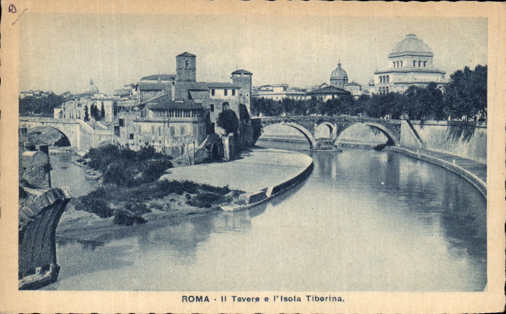 CPA Roma Tevere E l Isola Tiberina