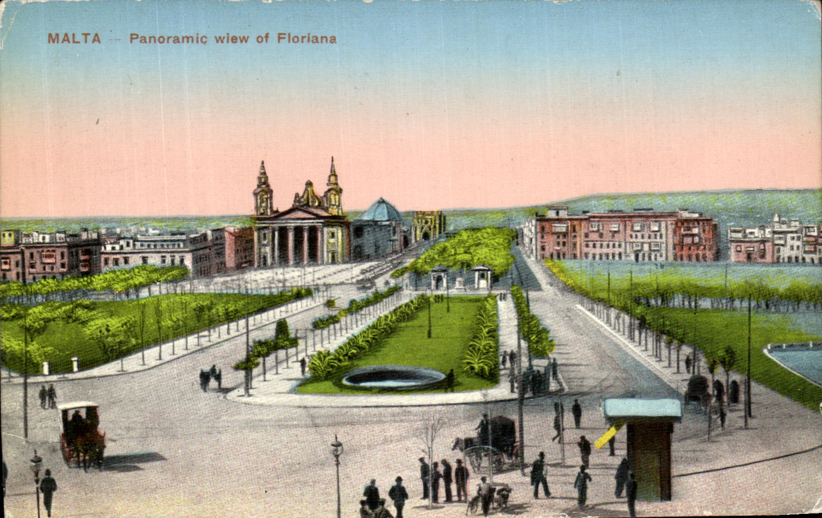 CPA Malta Panoramic Wiew Of Floriana