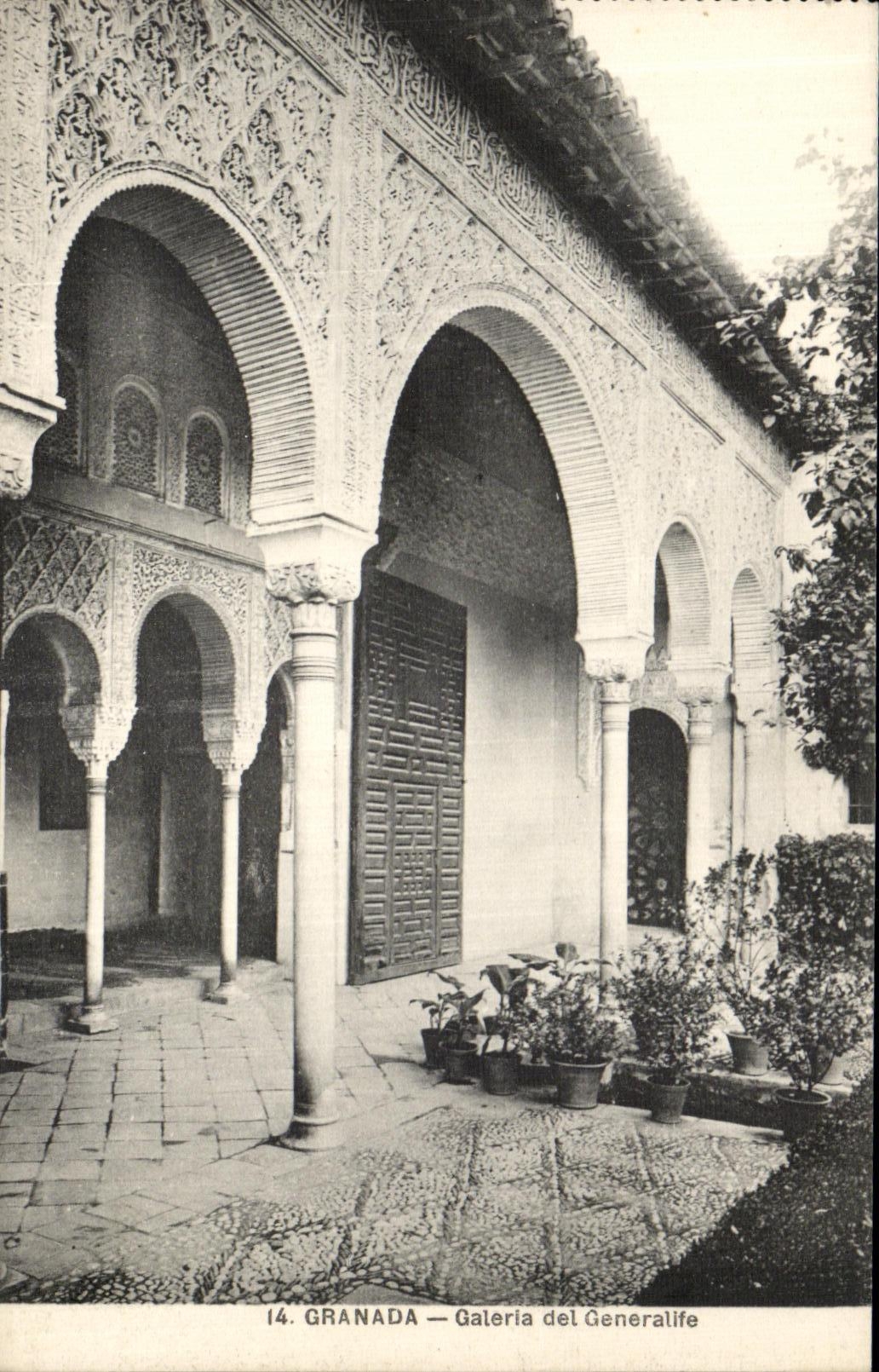 CPA Granada Galeria del Generalife