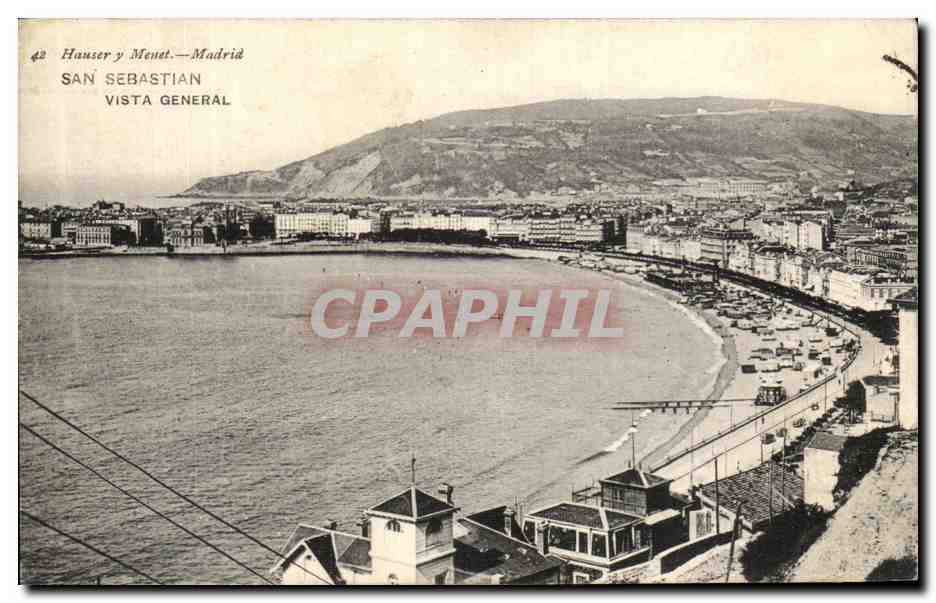 CPA San Sebastian Vista General 