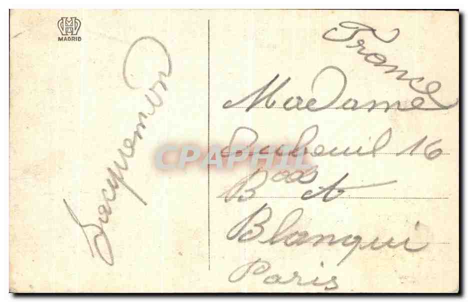 CPA San Sebastian Vista General  — Verso