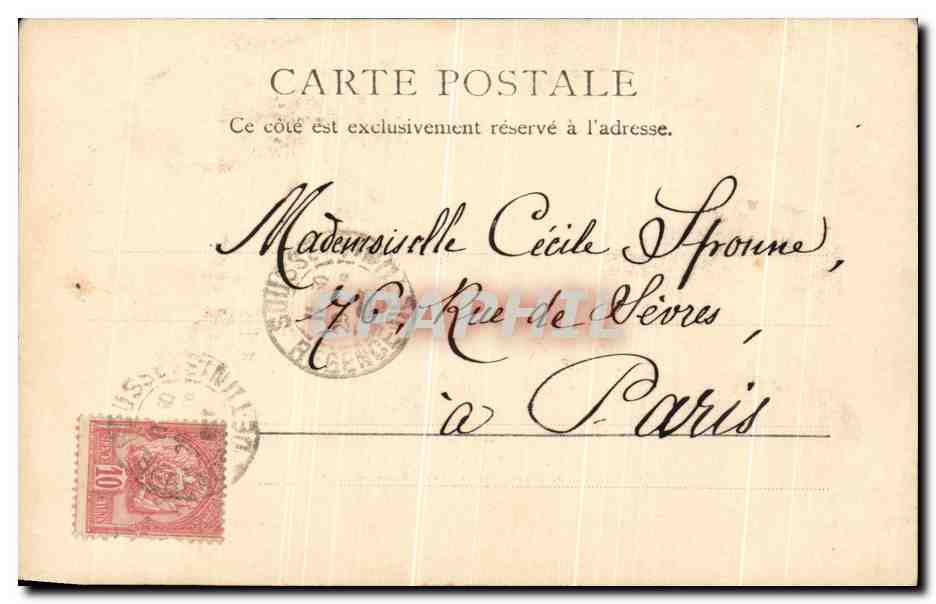 CPA Campement Bedouin Chameaux Tunisie — Verso