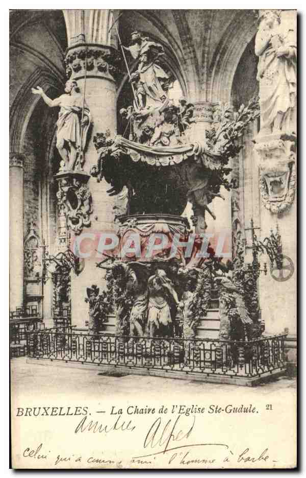 Bruxelles — La Chaire de l'Église Ste-Gudule — Th. van den Hauwel, éditeur, n°21