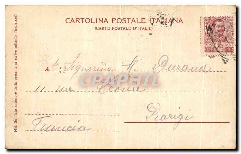 CPA Novi Ligure La stazione — Rückseite
