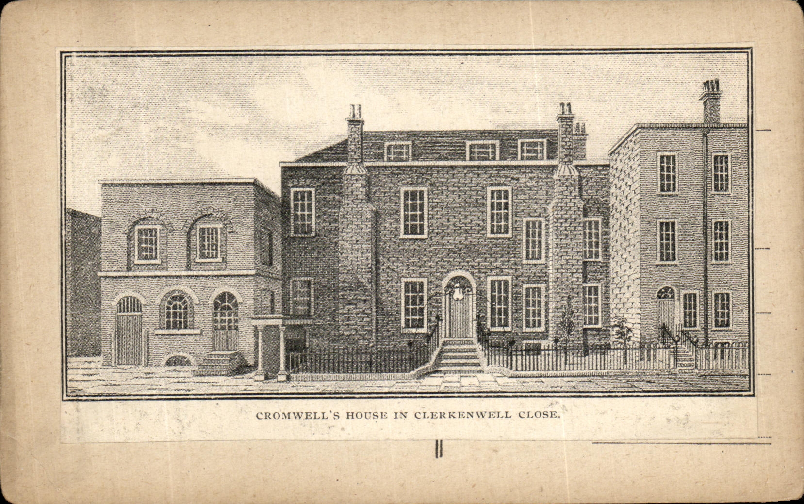 Format Cromwell House In Clerkenwell Close colle sur support carte postale