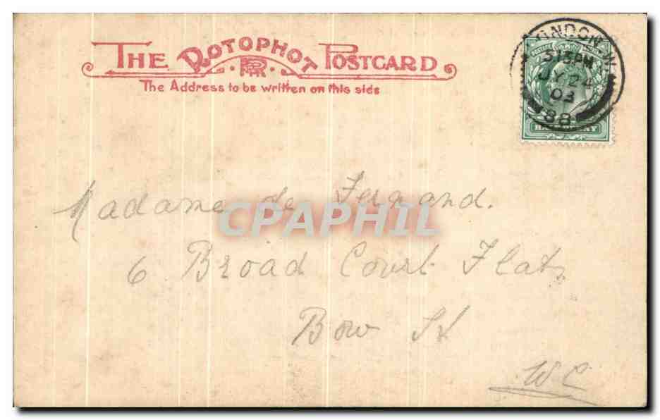 CPA Two Bunches a Penny — Verso
