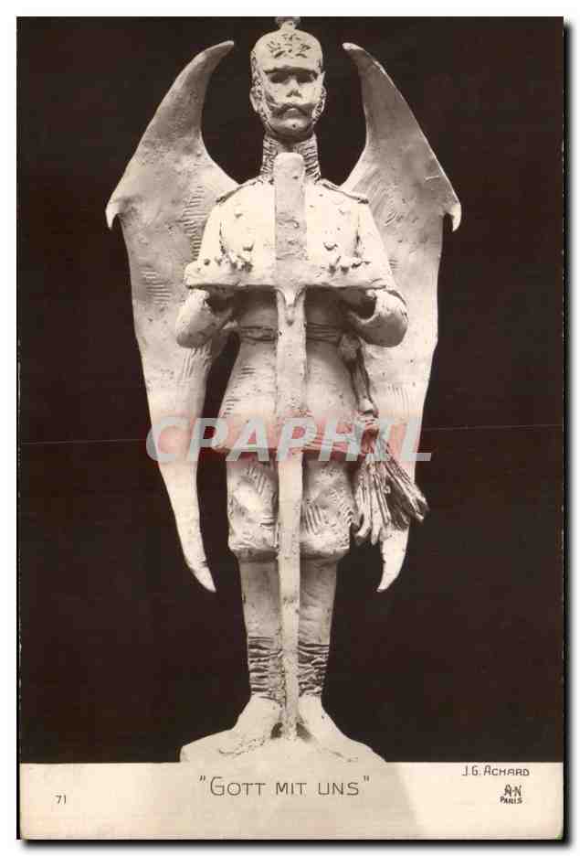CPA Gott Mit Uns Militaria