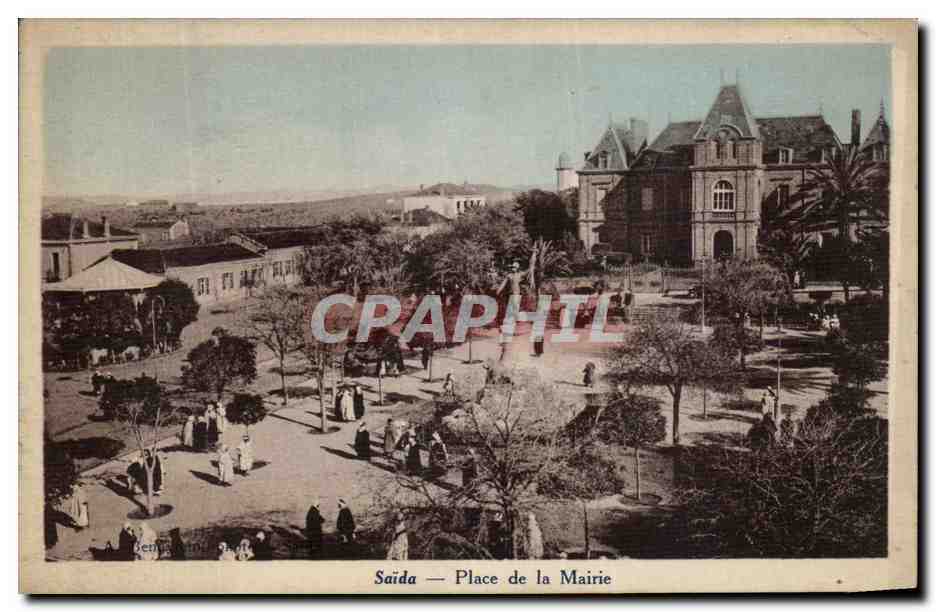 CPA Saida Place De La Mairie Algerie 