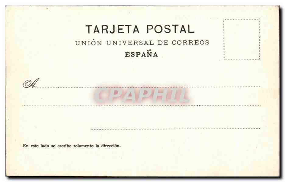 CPA Hospital Civil De Basurto — Rückseite