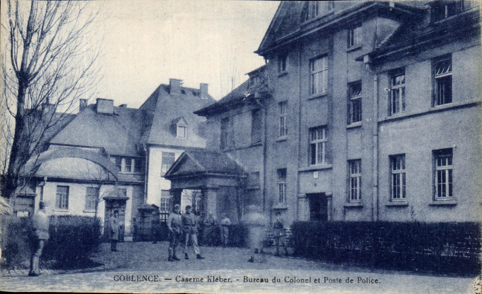 CPA Coblence Caserne kleber Bureau du Colonel et Poste de police Militaria 