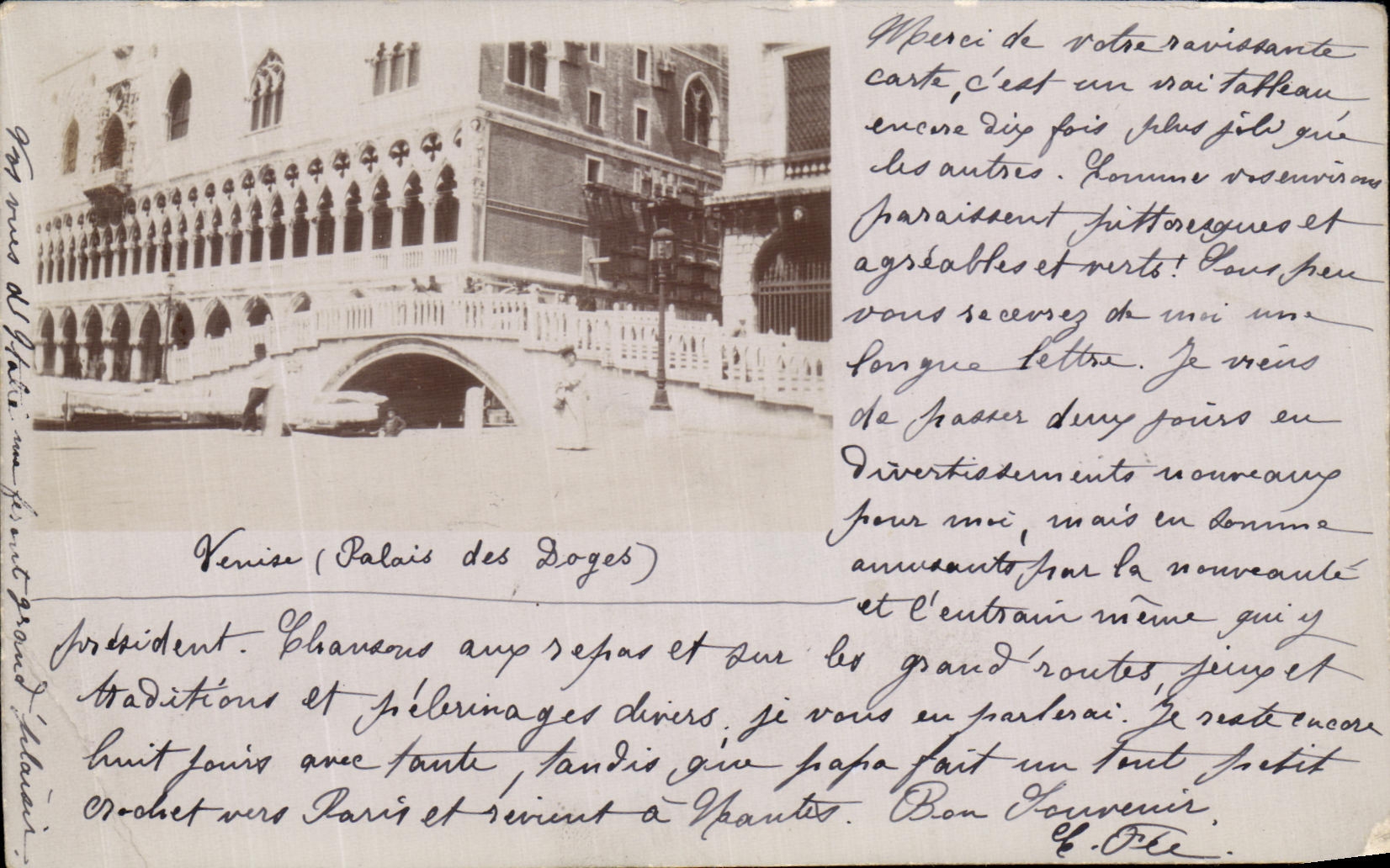 CARTE PHOTO Venise Palais des Doges
