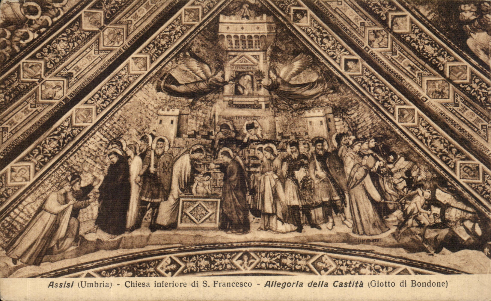 CPA Assisi Chiesa inferiore Allegorla