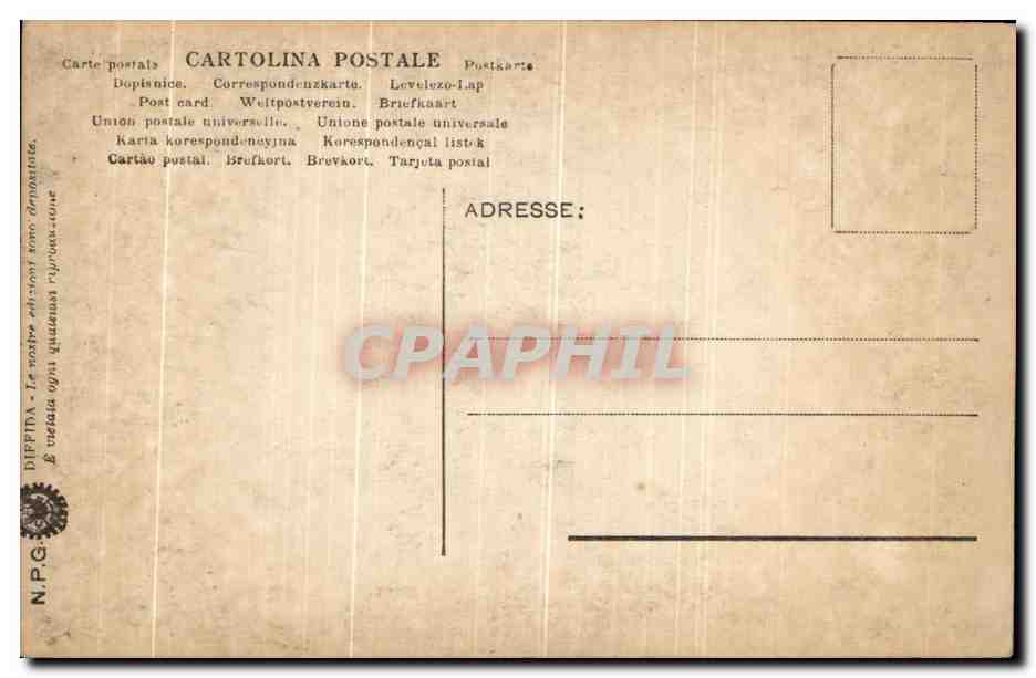 CPA Venezia aee Presentazione al Sacerdote Simeone Carpaccio — Verso