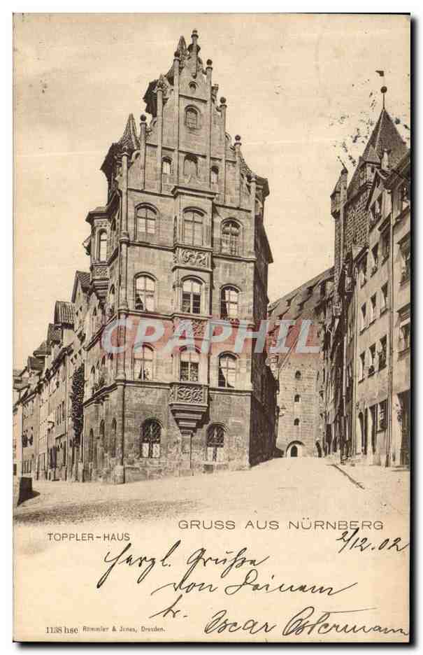 CPA Gruss Aus Nurnberg Toppler Haus