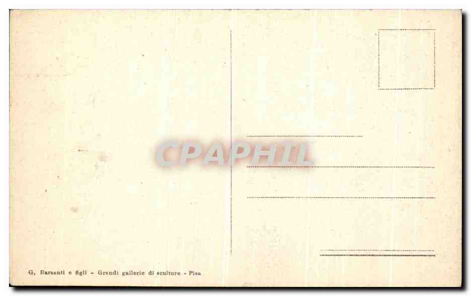 CPA Pisa Compo Sonto ca Torre di Babele parte sinistra — Rückseite