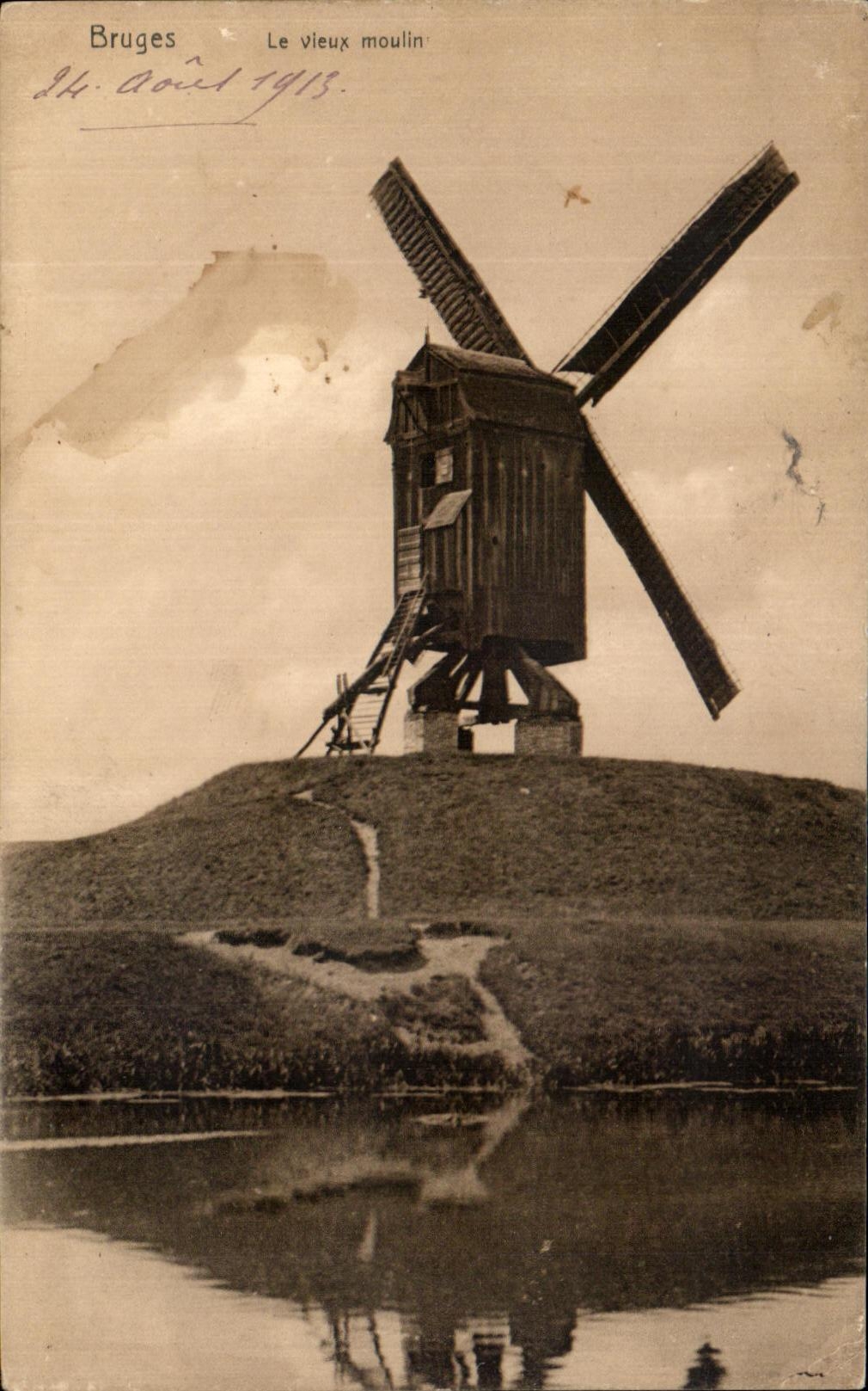CPA Bruges Le Vieux Moulin