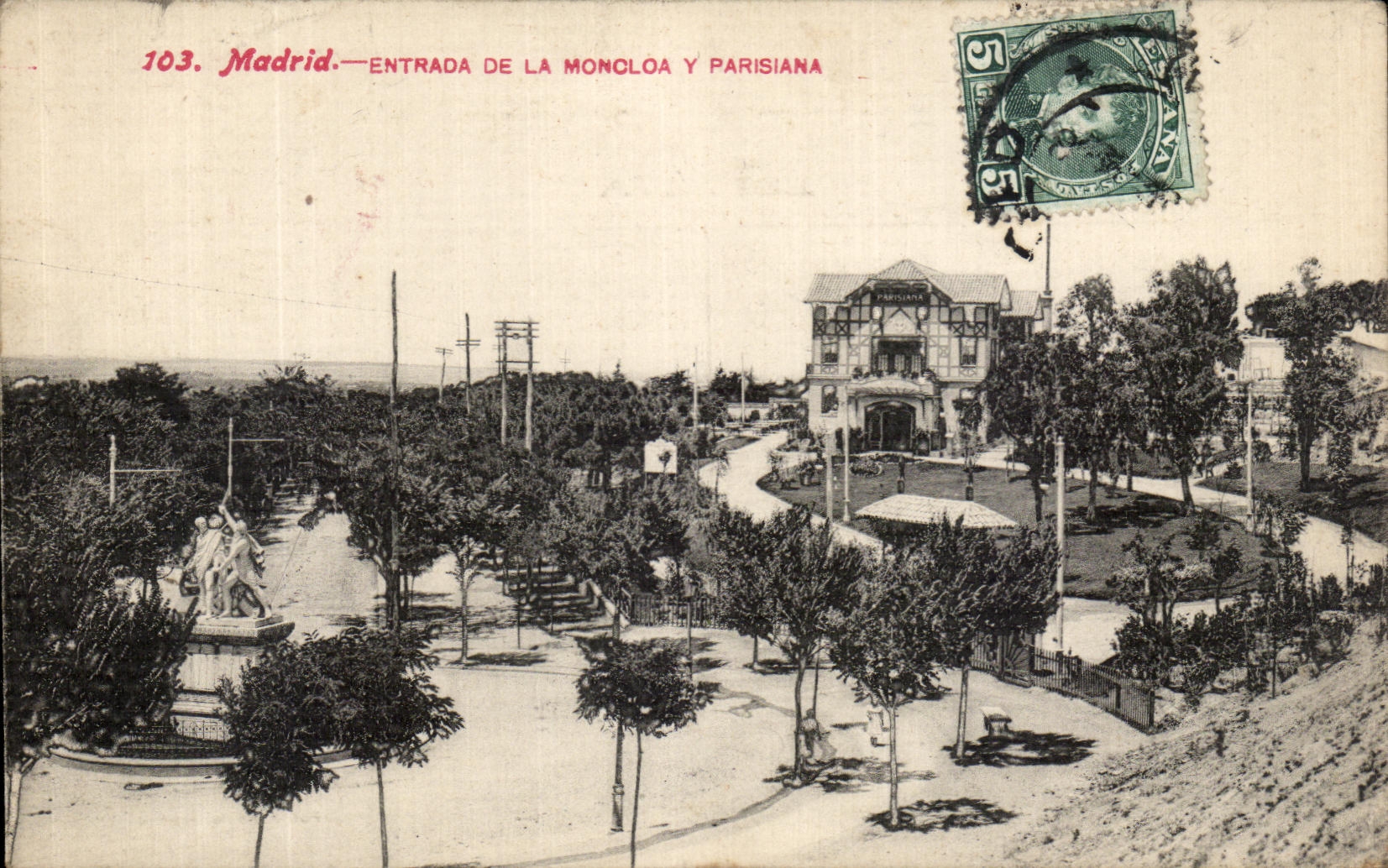 CPA Madrid Entnada De La Moncloa Parisiana