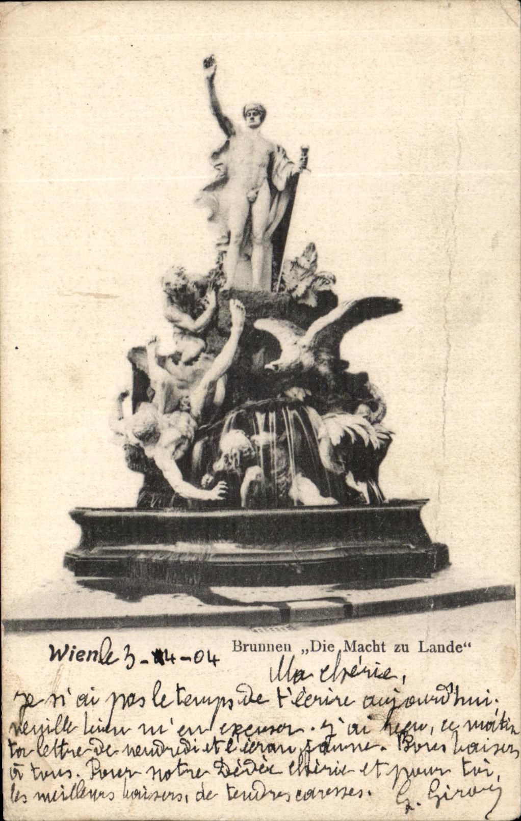 CPA Brunnen Die Macht Zu Lande