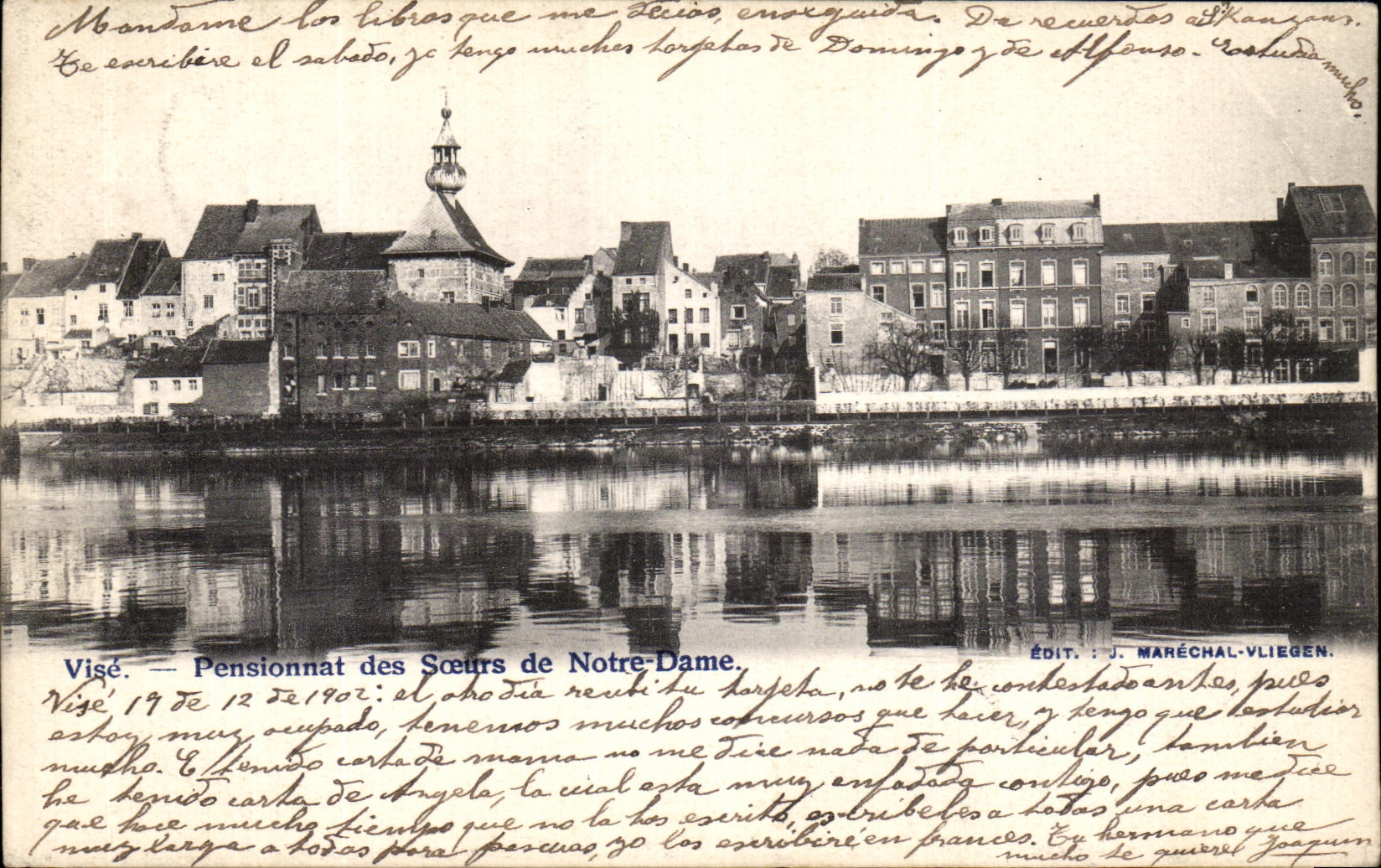 CPA Vise Pensionnat des Soeurs de Notre Dame