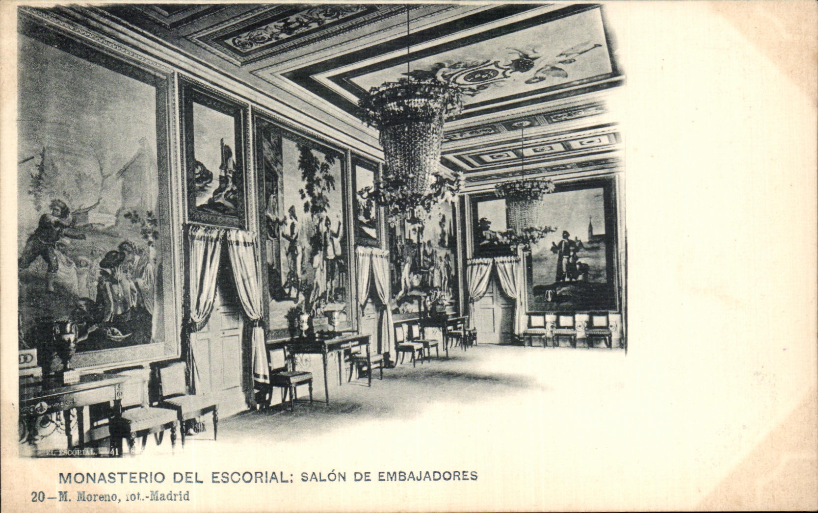 CPA Monasterio Del Escorial Salon De Embajadores