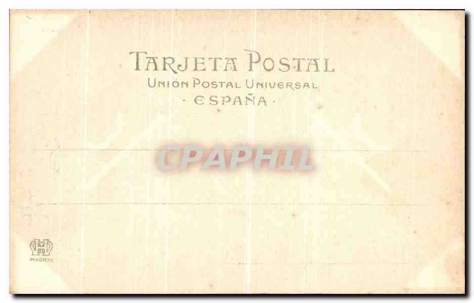 CPA Monasterio Del Escorial Salon De Embajadores — Rückseite