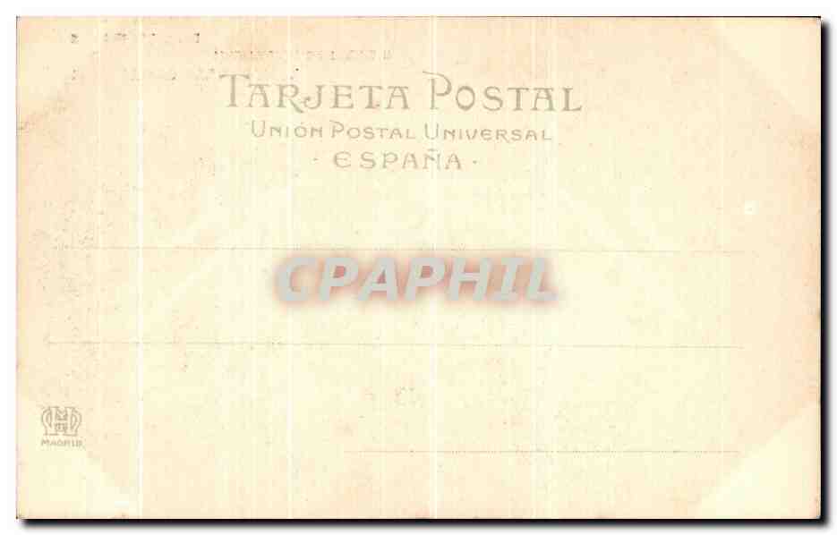 CPA Monasterio Del Escorial Habitacion De Felipe II — Back