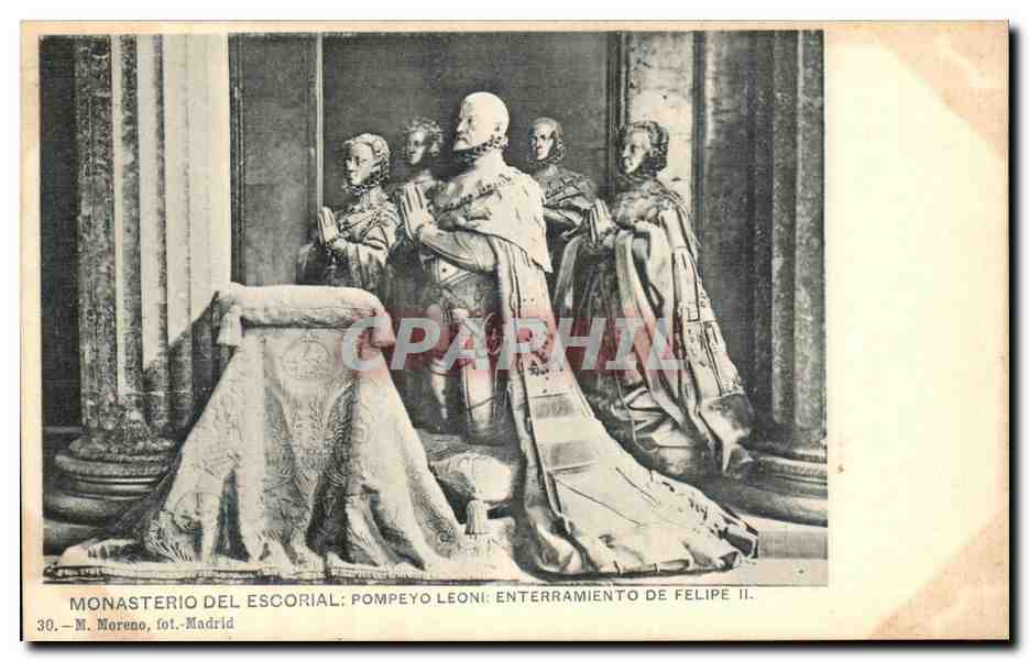 CPA Monasterio Del Escorial Pompeyo Leoni Enterramiento De Felipe II