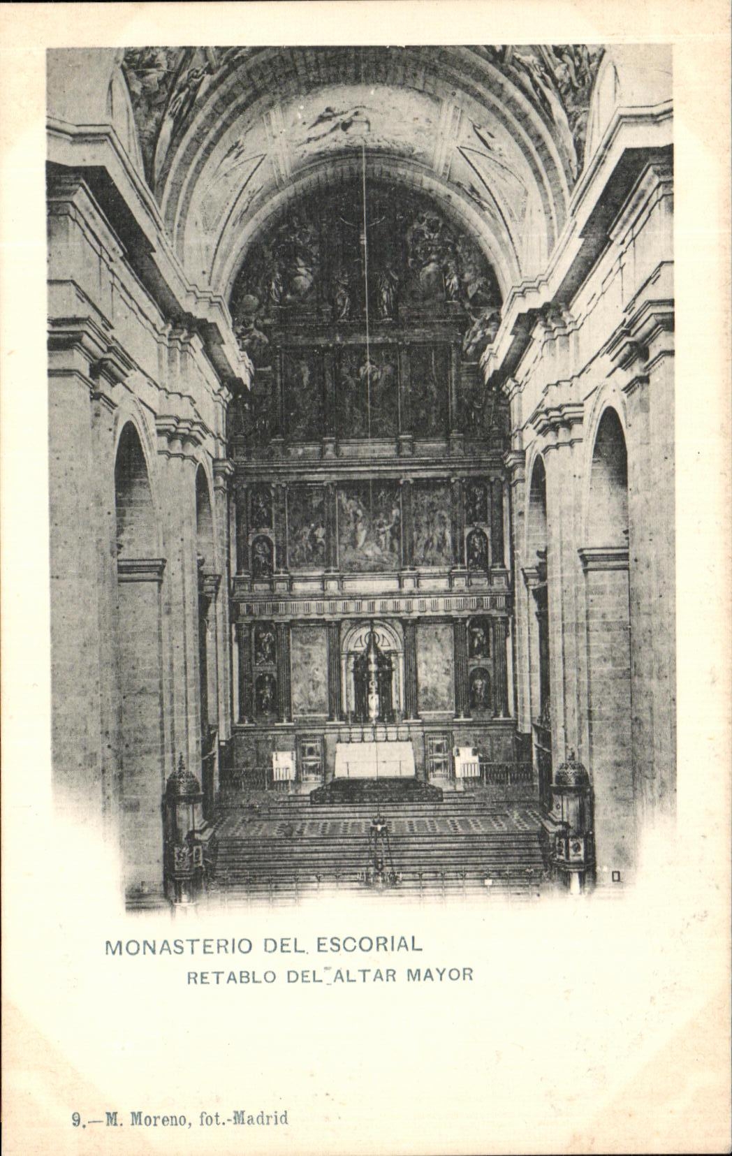 CPA Monasterio Del Escorial Retablo Del Altar Mayor