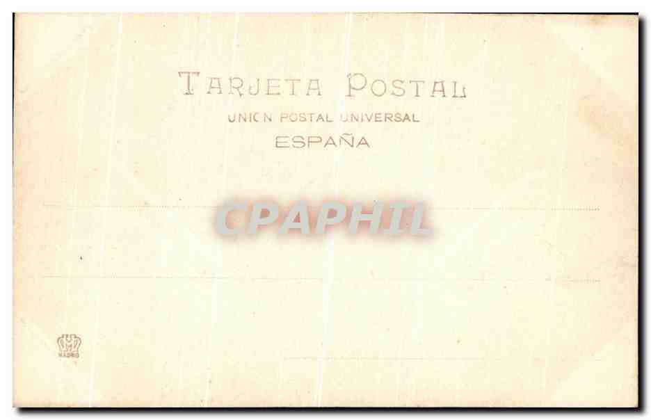 CPA Monasterio Del Escorial Panteon De Parbulos — Back