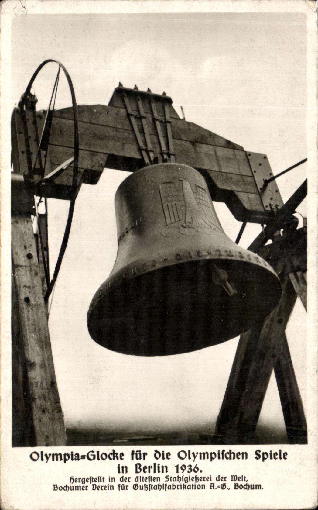 CPA Olympia Glode Fur Oie Olympifchen Spiele in Berlin 1936 Jeux Olympiques 
