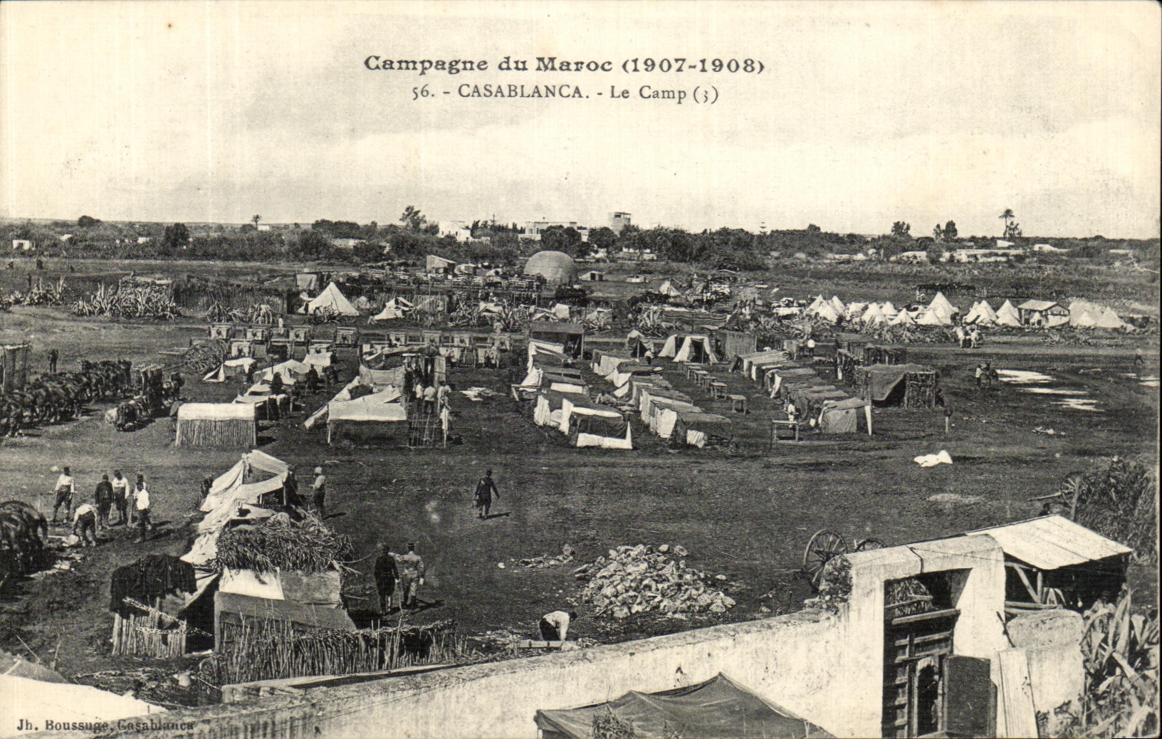 Campagne van Marokko (1907-1908) — Het Kamp (3) in Casablanca — Jh. Boussuge, Casablanca