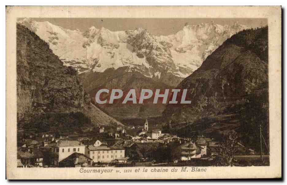 CPA Courmayeur et la chaine du Blanc