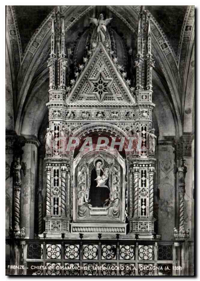 CPSM Firenze Chiesa Orsammicheie Tabernacolo
