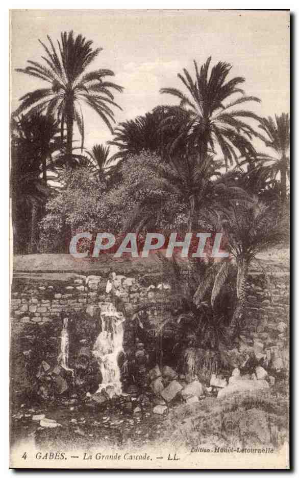CPA Gabes La Grande Cascade Tunisie