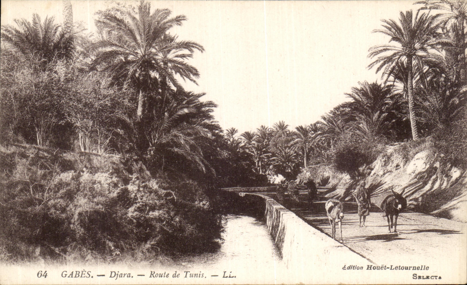 CPA Gabes Djara Route de Tunis Tunisie