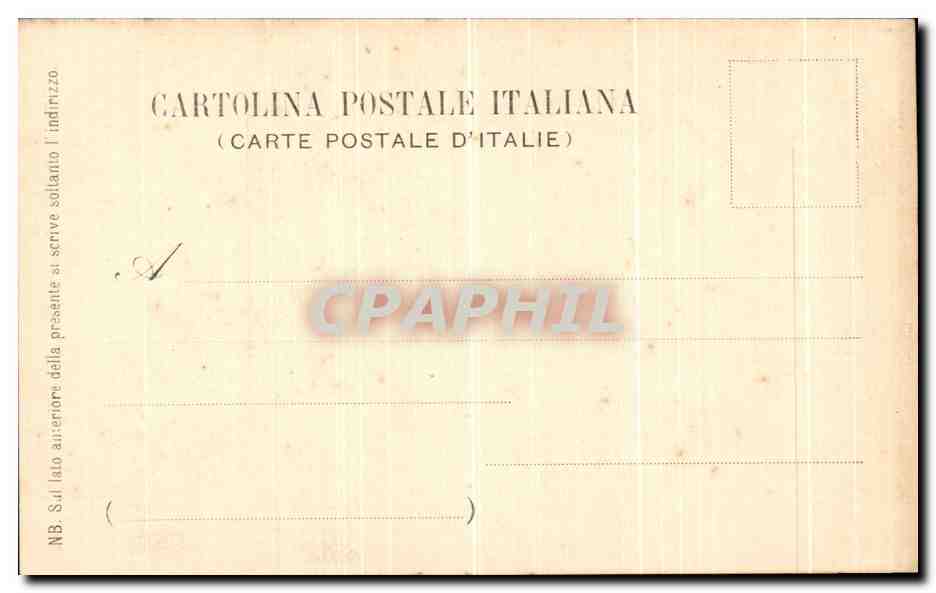 CPA Firenze R Galliera Uffizi Cinghiale Sanglier — Rückseite