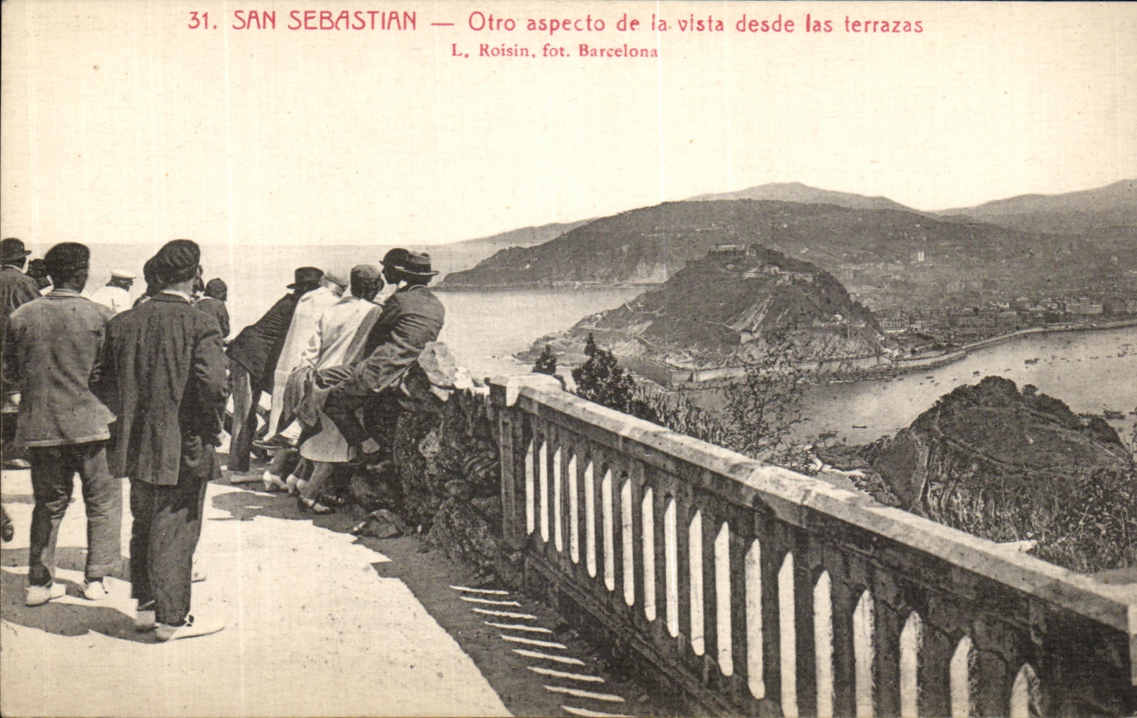 San Sebastián — Vue depuis les terrasses — L. Roisin, fot. Barcelona