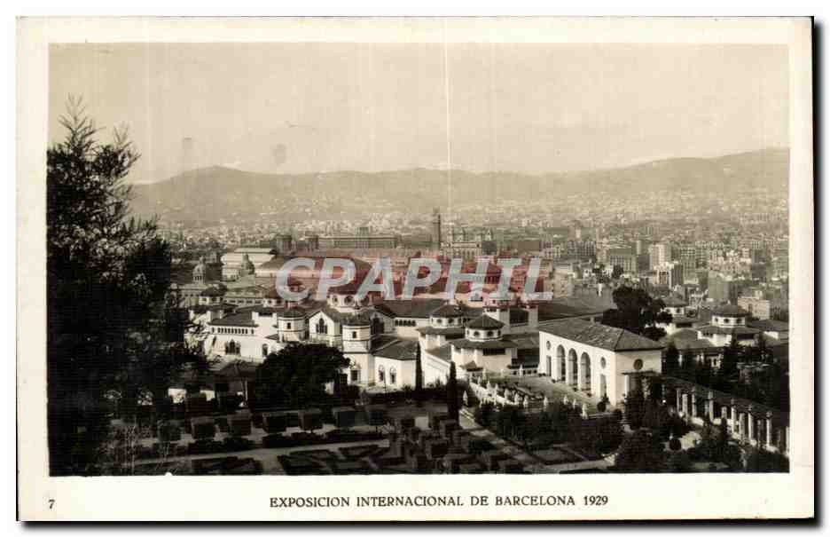 CPA Expostion International de Barcelona 1929