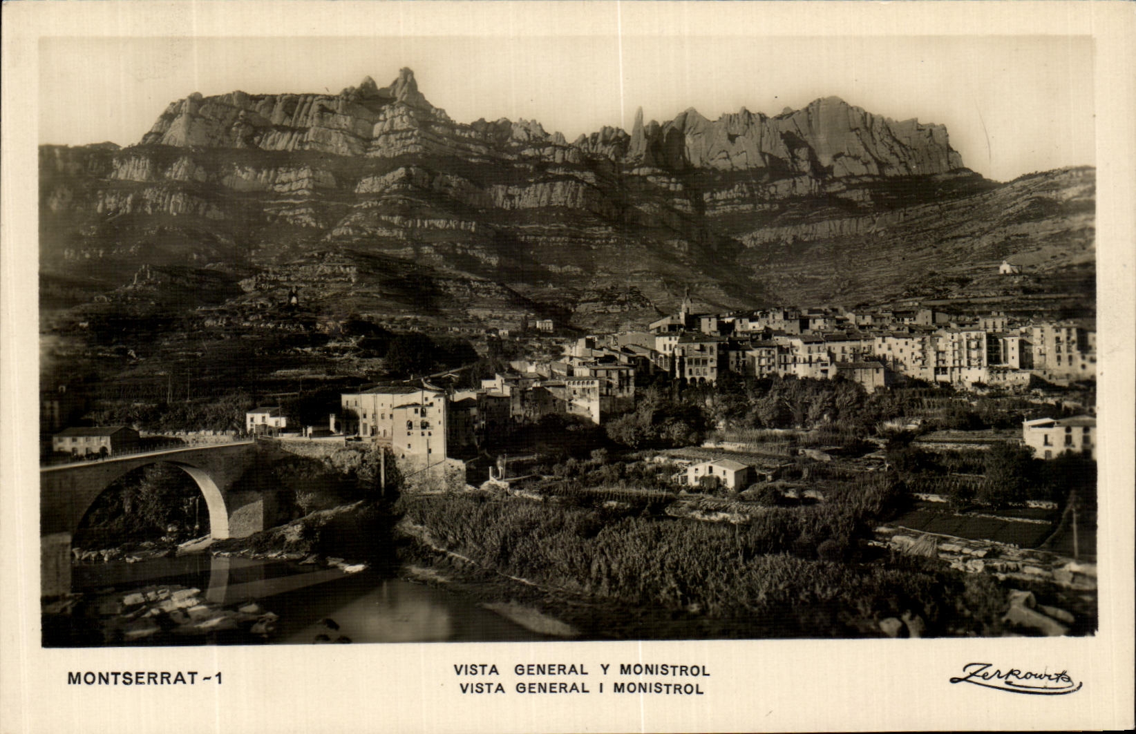 CPA Montserrat Vista Generale Y Monistrol