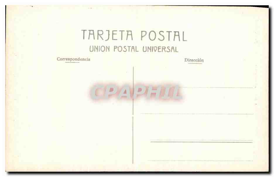 CPA Sitjes Interior de la Iglesia — Rückseite